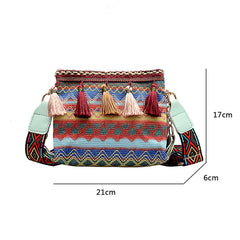 Ethnic Shoulder Bag with Adjustable Strap Fanny Pack