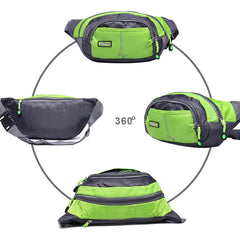 Durable Waist Bag with 4 Zipper Pockets for Travel