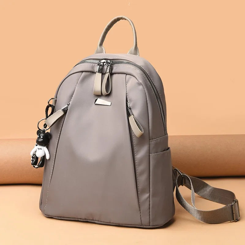 Women Backpack Nylon Waterproof School Bag for Girls Travel Rucksack Mochila