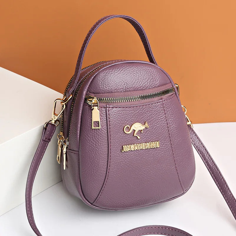 Mini Crossbody Satchel Messenger Handbag Soft Phone Purse Clutch