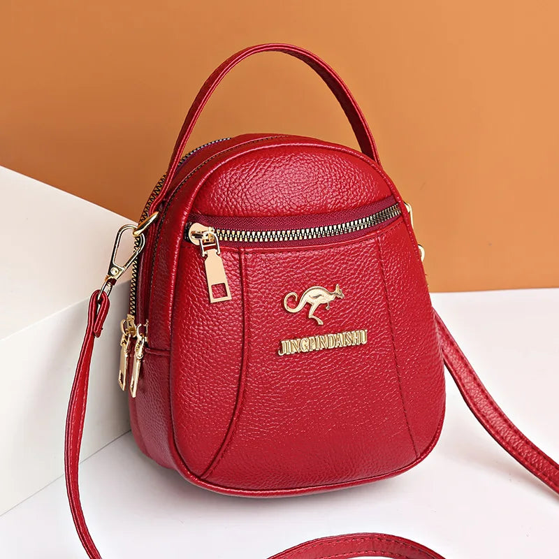 Mini Crossbody Satchel Messenger Handbag Soft Phone Purse Clutch