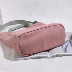 Women Casual Canvas Messenger Bag Pink