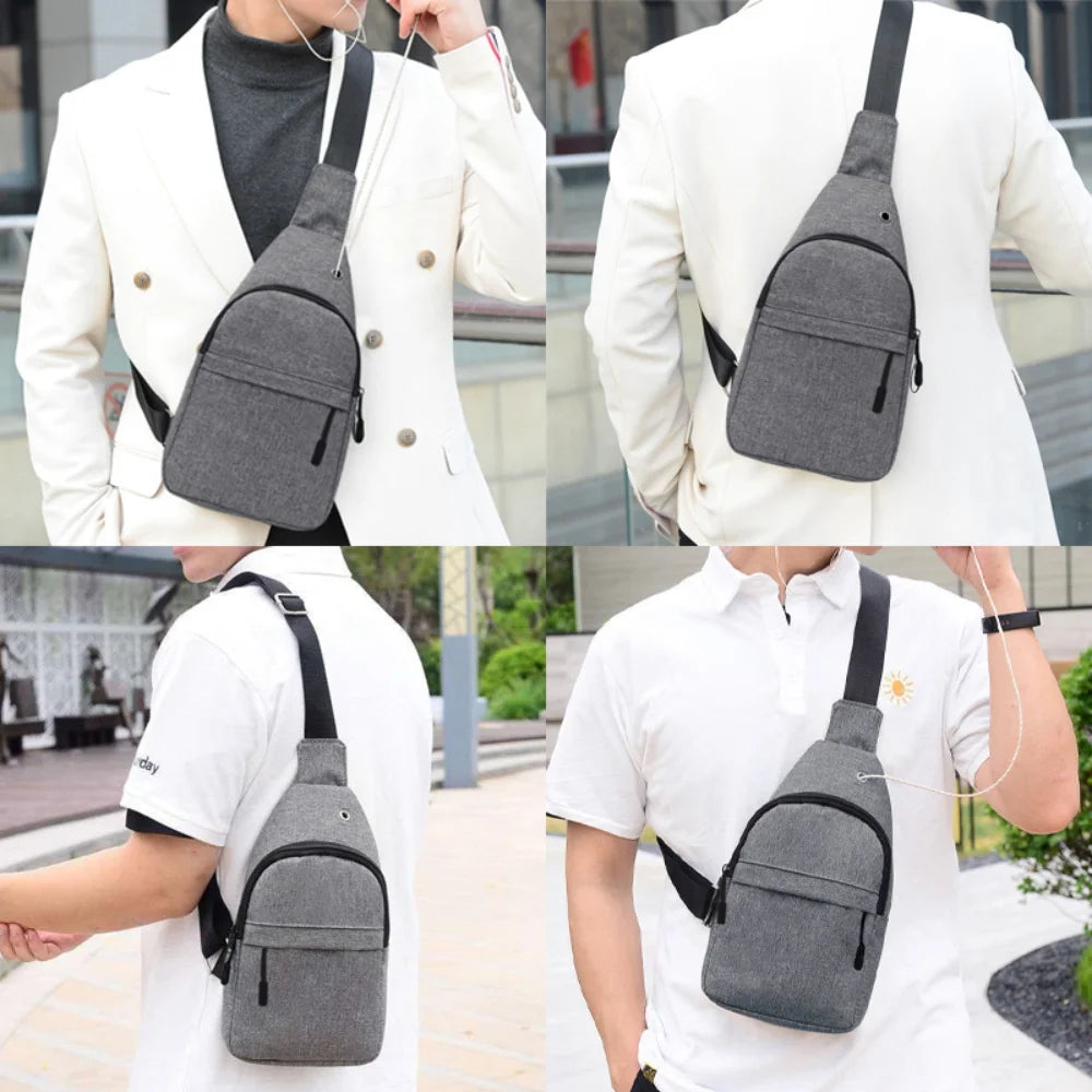 Bear Print Waist Package Crossbody Chest Pack Mini Wallet