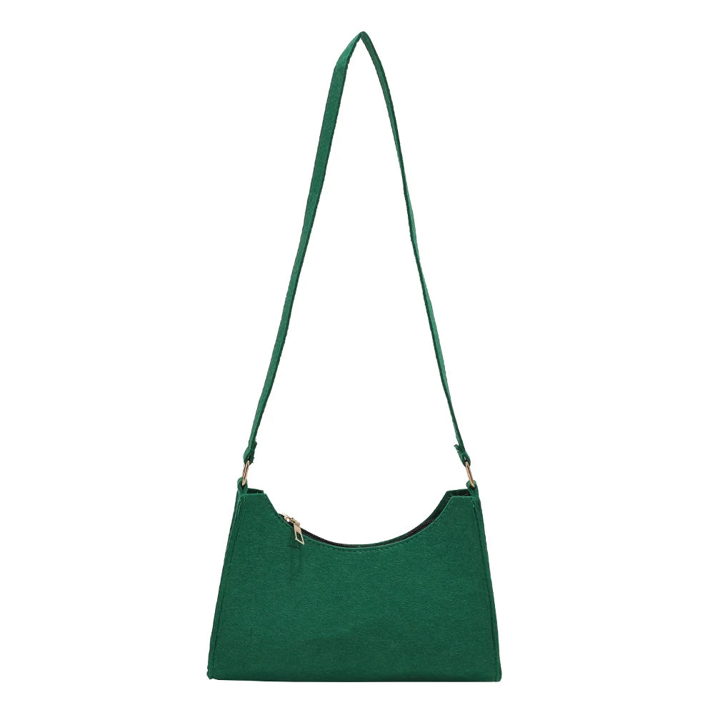 Women Solid Shoulder Bag Lady All-match Phone Messenger Bag