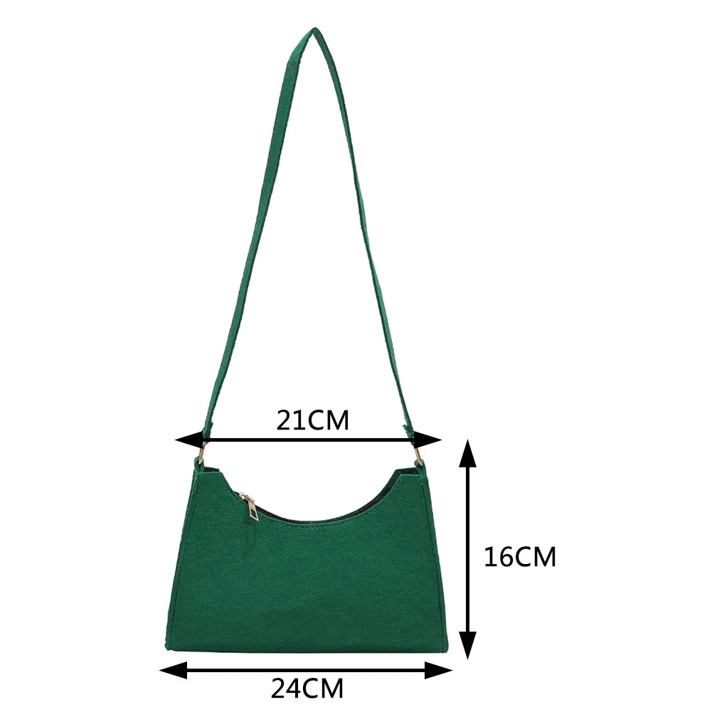 Women Solid Shoulder Bag Lady All-match Phone Messenger Bag