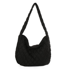 Women Lattice Shoulder Bags Winter Down Bag Crossbody