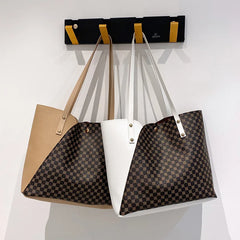 Women PU Leather Bags Mixed Colors High Capacity Shopping Handbag