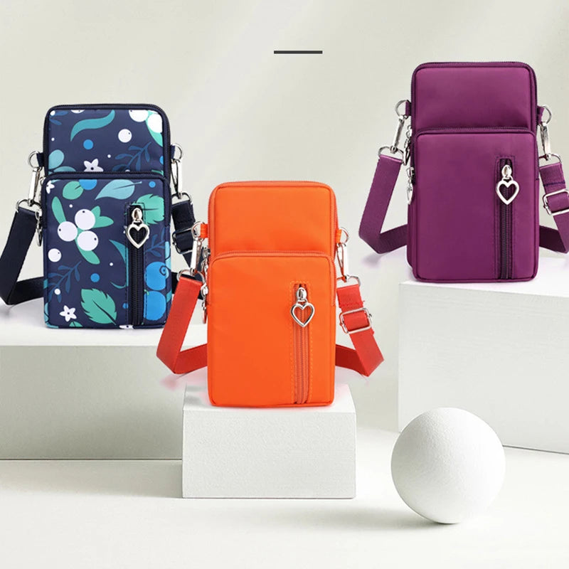 Women Shoulder Bag Mini Sweet Universal Phone Wild Wallet Fancy Pouch