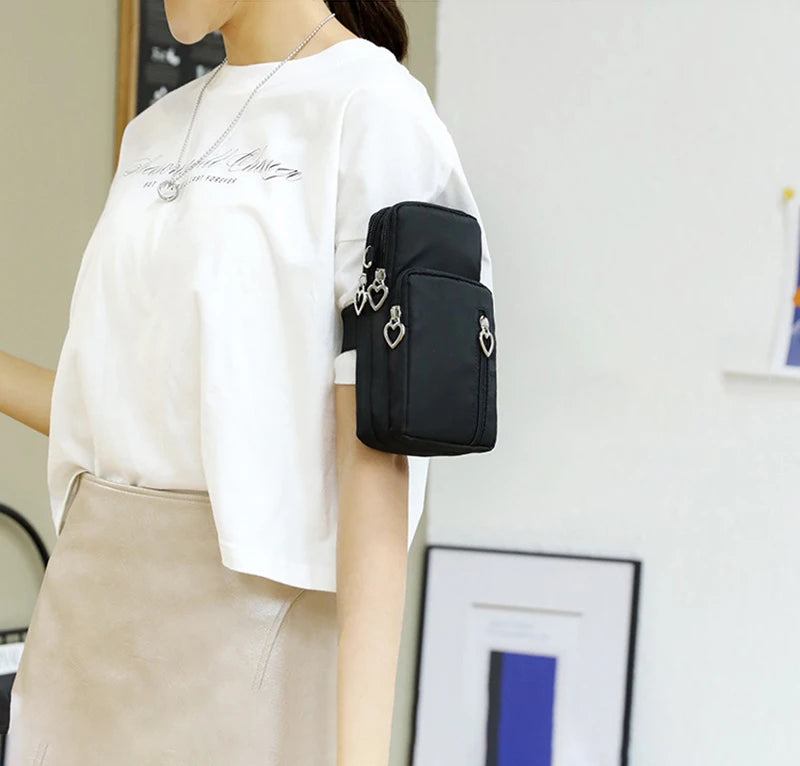Women Shoulder Bag Mini Sweet Universal Phone Wild Wallet Fancy Pouch