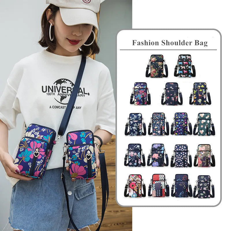 Women Shoulder Bag Mini Sweet Universal Phone Wild Wallet Fancy Pouch