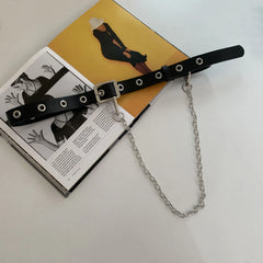 Women Waist Pack PU Fanny Pack Lady Belt Bag Phone Chain Bags