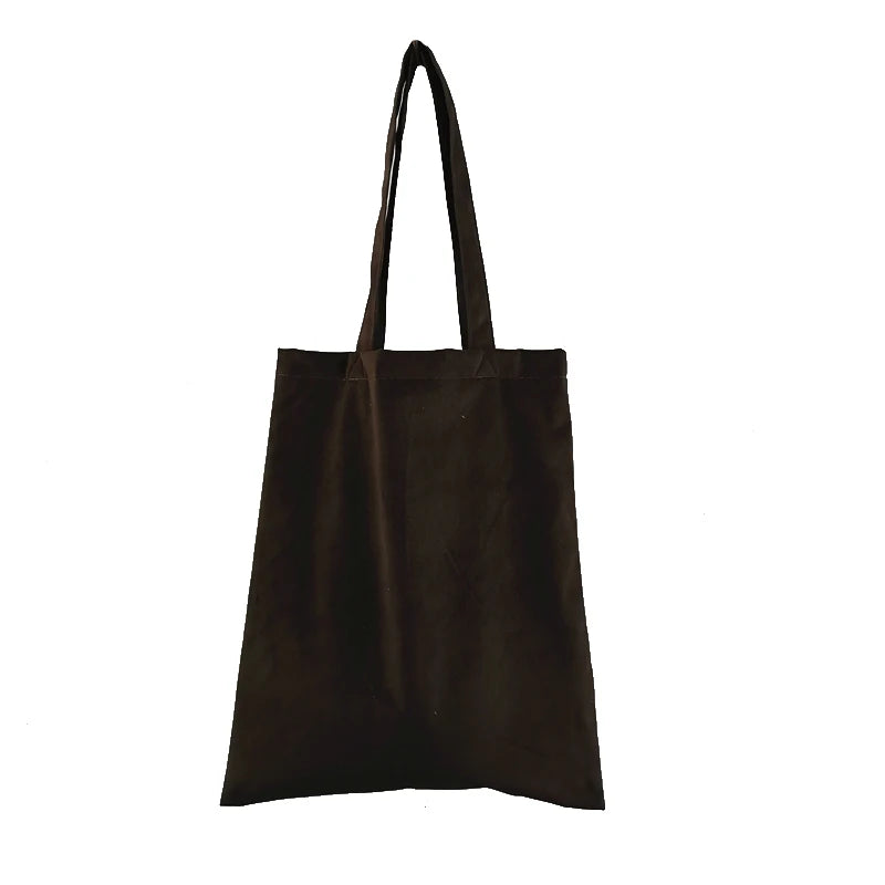 Flannel Shoulder Bag Eco Friendly Shopping Handbags