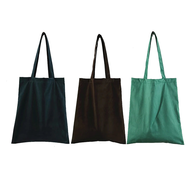 Flannel Shoulder Bag Eco Friendly Shopping Handbags
