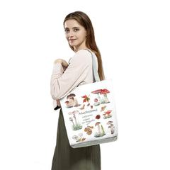 Floral High Capacity Shoulder Bag Reusable Shopping Bag Female Mushroom Printed