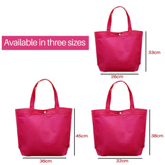 Large Reusable Foldable Shopping Bag with Button Closure
