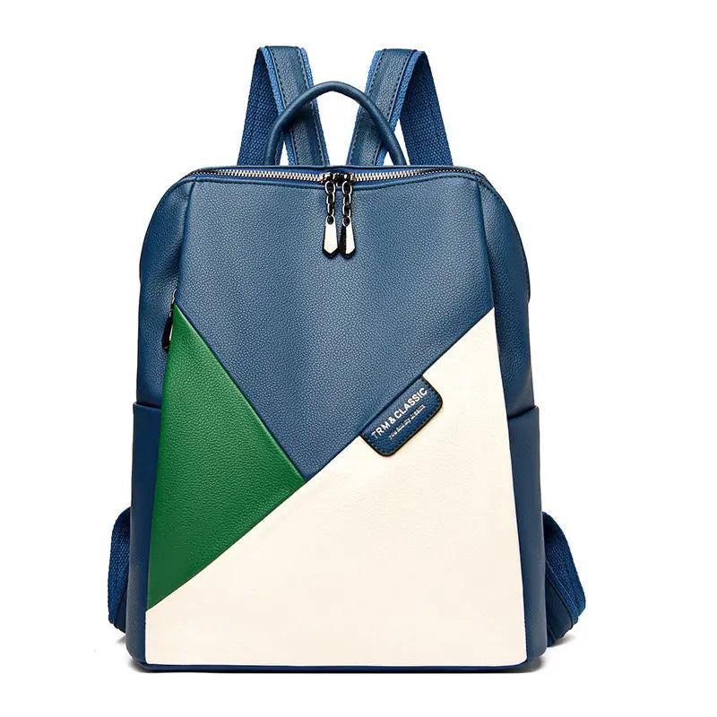 Women Leather Backpacks Ladies Travel Bag Business Laptop Backpack Female