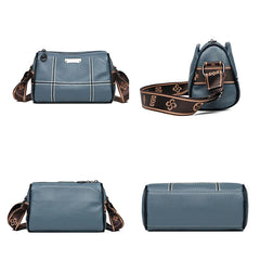 3-Layer Leather Handbag Crossbody Shoulder Bag