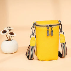 Leather Shoulder Bag Mini Crossbody Tote for Women