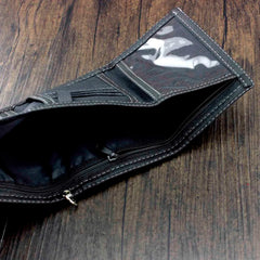 Trifold Starry Sky Wallet Zip Purse with Chain Gift