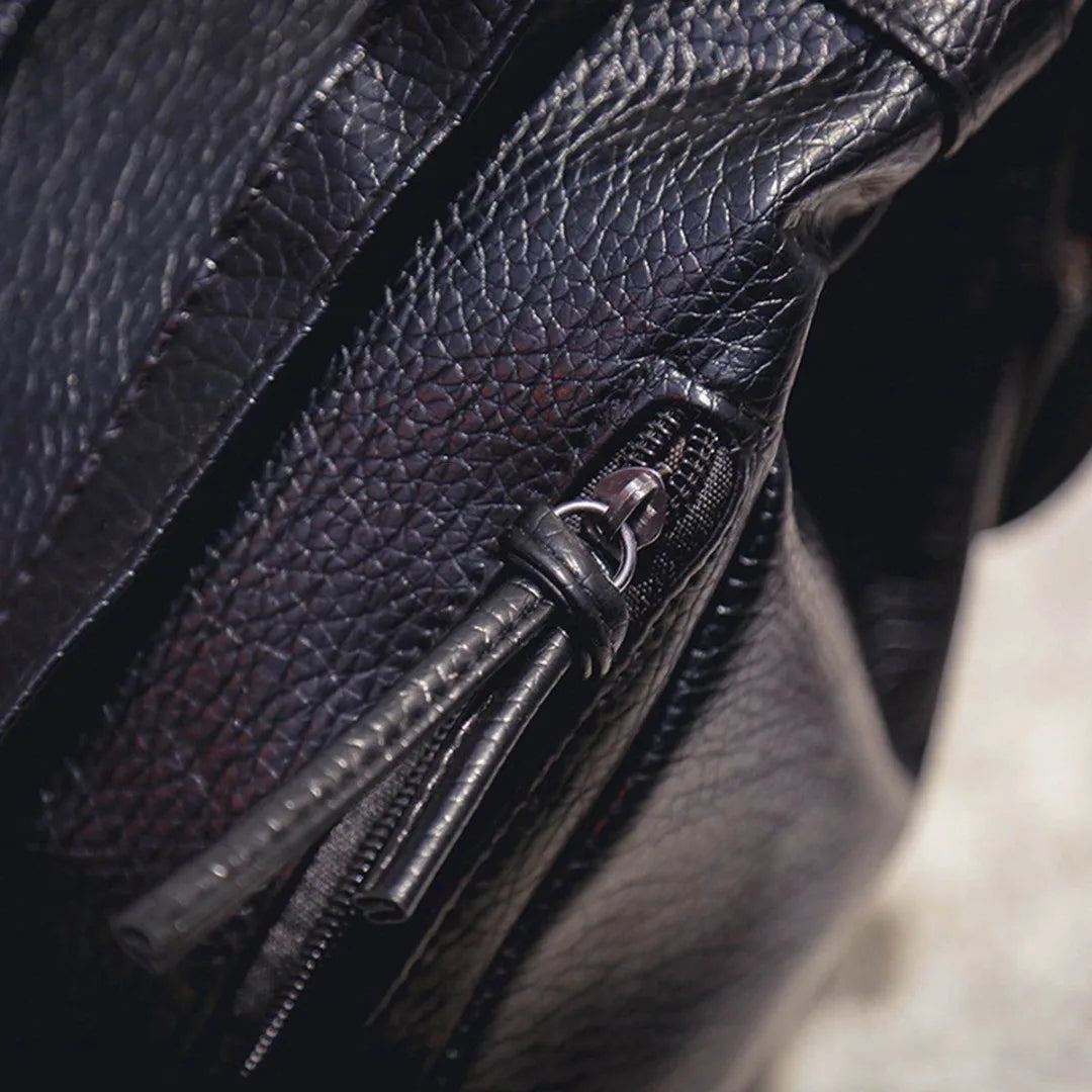 Leather Backpack Rucksack School Bag Shoulder Bags Satchel