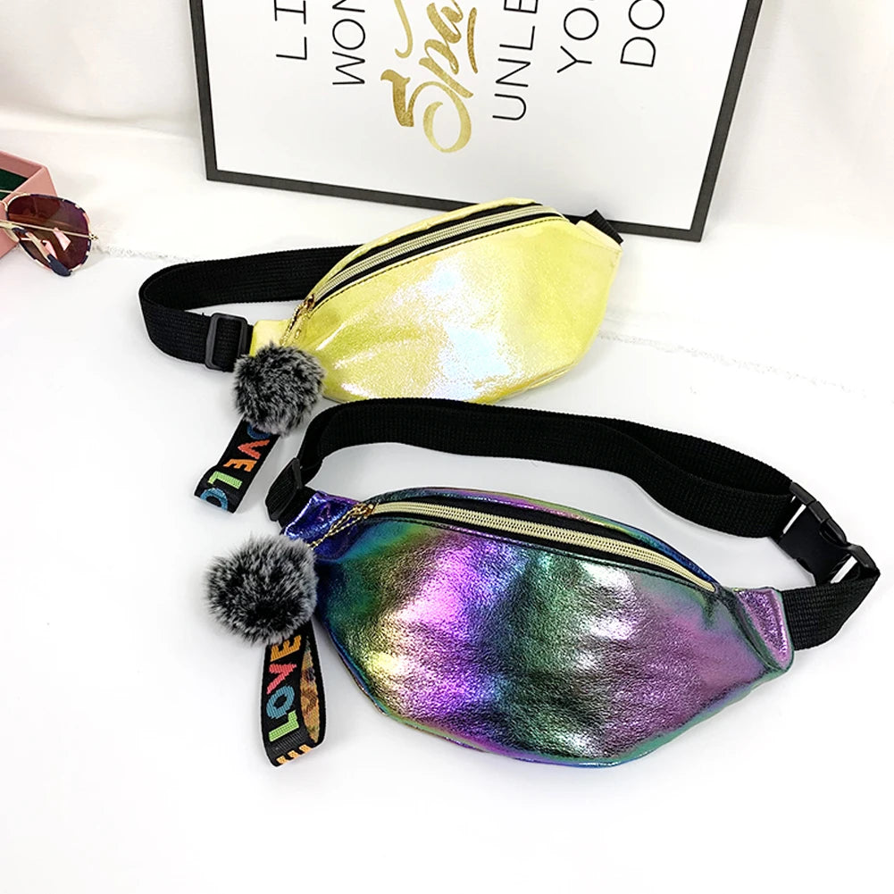 Women Girls Waist Pack Belt Outdoor Bag Pouch Hip Bum Bag