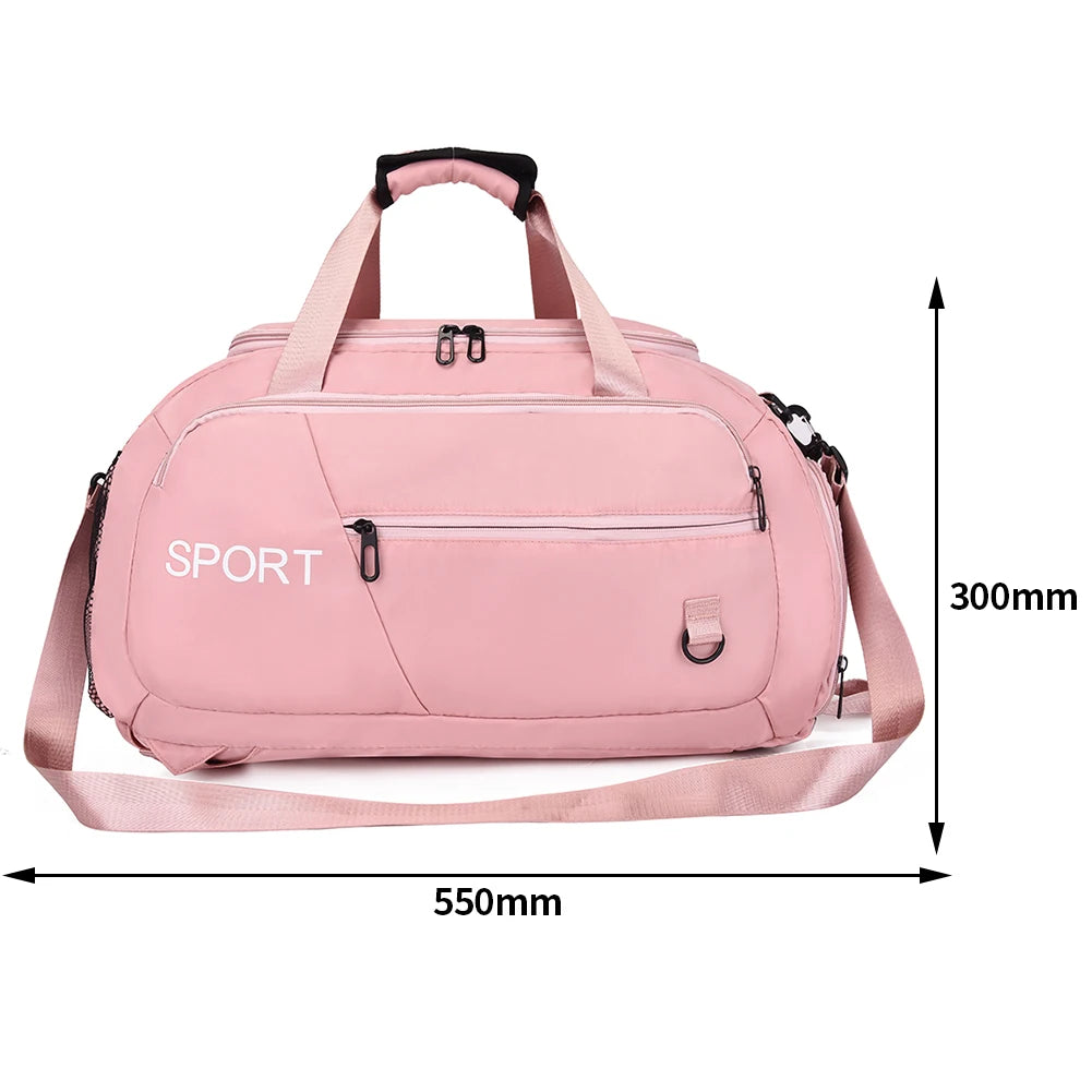 Large Capacity Waterproof Gym Bag Travel Duffle Yoga Fitness Shoulder Bag