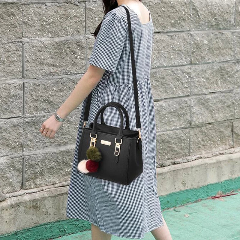Women Crossbody Bag Large Capacity Leather Messenger Bag