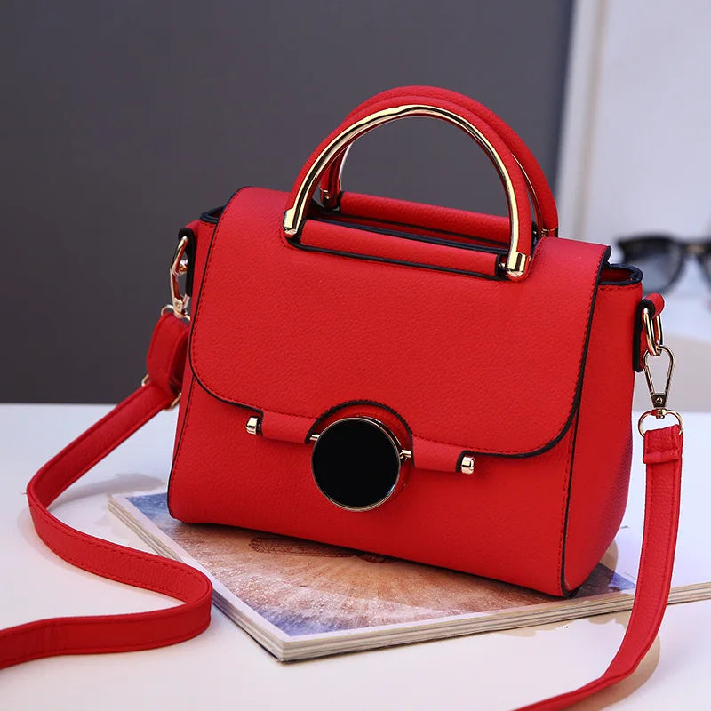 Women Shoulder Bags Totes Messenger Bag Lock Red Hand Bags