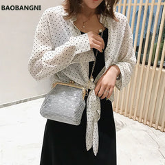Women Handbag Soft Bead Diamond Evening Bag