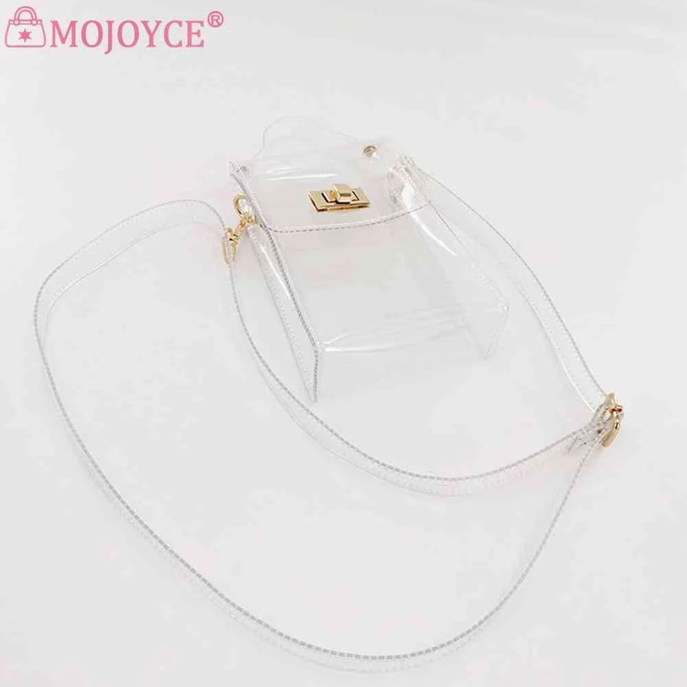 Women Chain Shoulder PVC Handbag Transparent Bag for Traveling