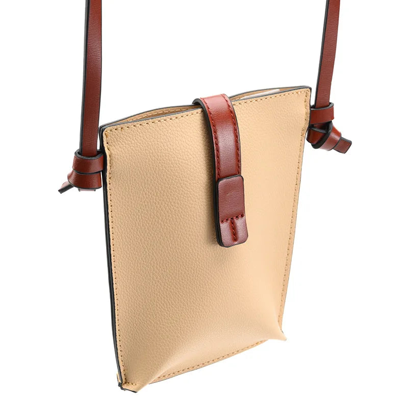 Women PU Leather Shoulder Bag Large Capacity Phone Purse