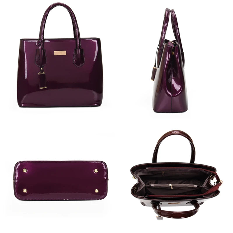 High Patent Leather Women's Shoulder Bag Tote bag