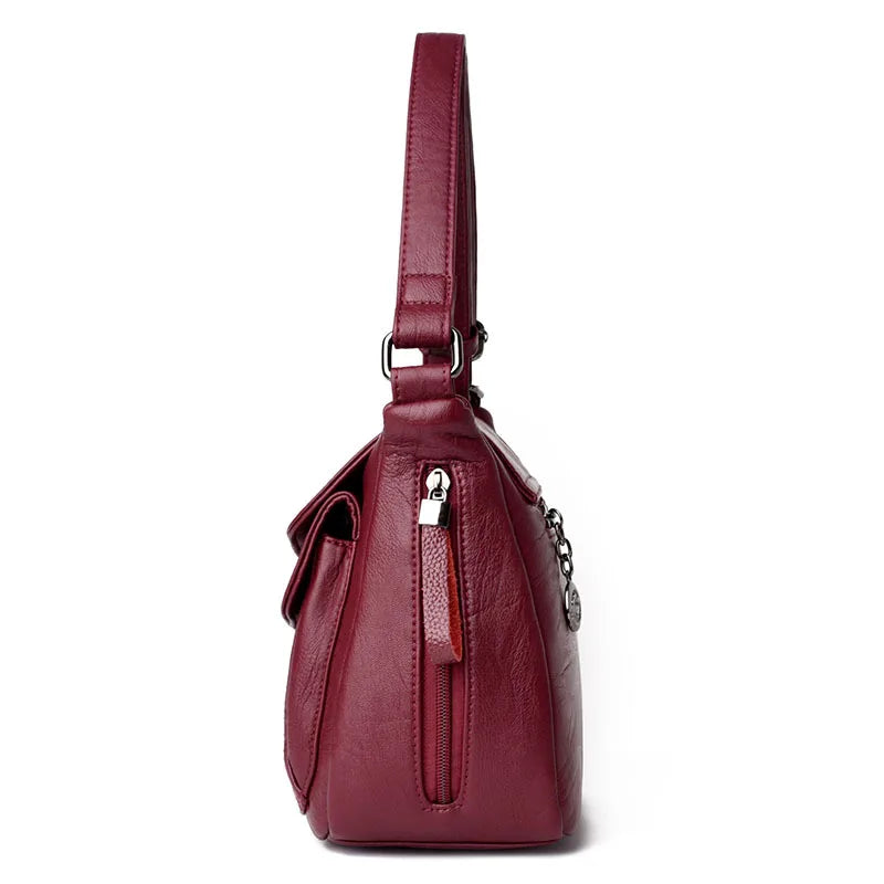 Women Small Leather Handbag Shoulder Messenger Bag Crossbody Sac A Main Femme