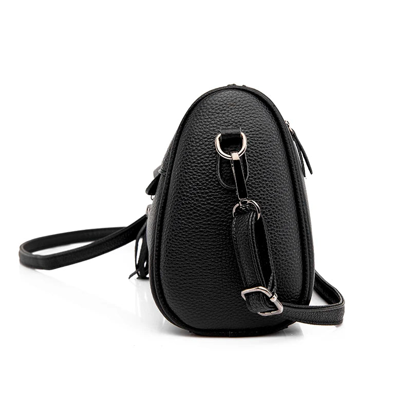 Cowhide Leather Women Shoulder Bag High Capacity Handbag