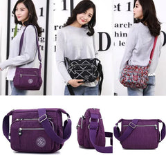 Women High Messenger Bag Waterproof Cloth Bag Shoulder Bag