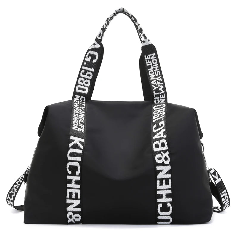 Women High Nylon Shoulder Bags Large Capacity Casual Tote Handbag
