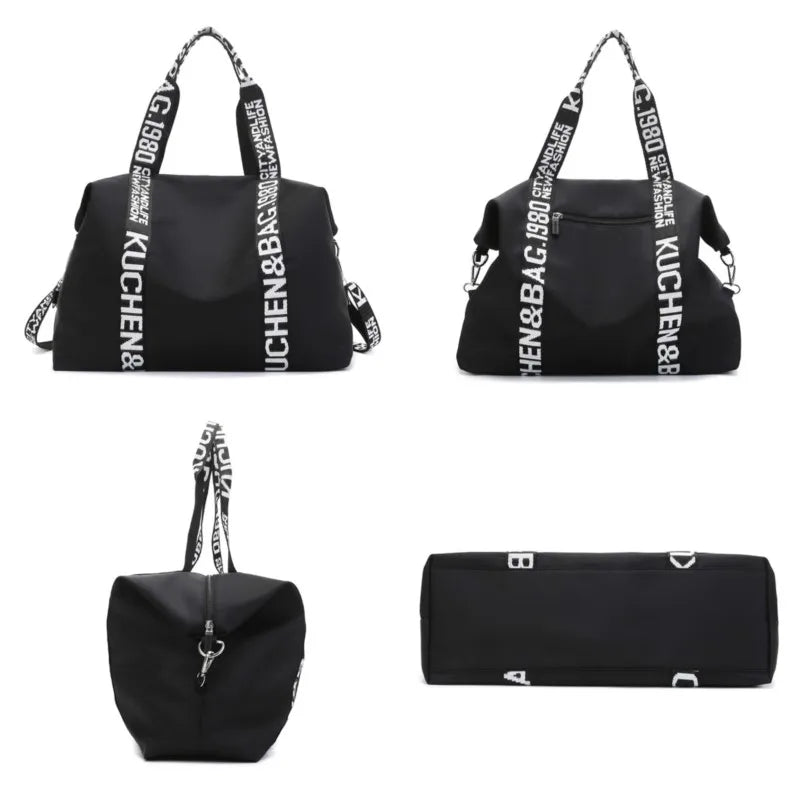 Women High Nylon Shoulder Bags Large Capacity Casual Tote Handbag