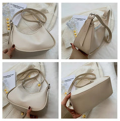 PU Leather Crossbody Hobo Shoulder Bag