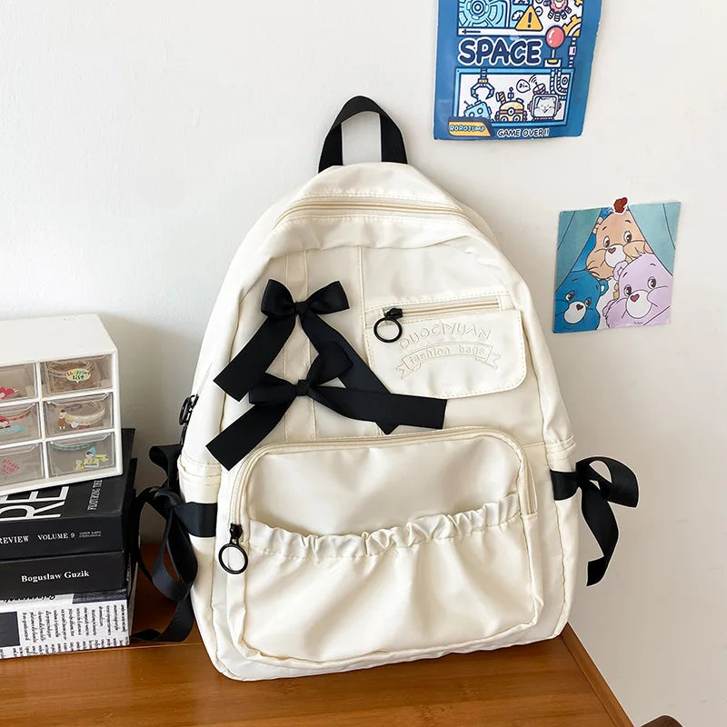 Women Japanese Sweet Backpack Large Capacity School Bag