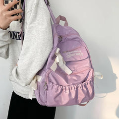 Women Japanese Sweet Backpack Large Capacity School Bag