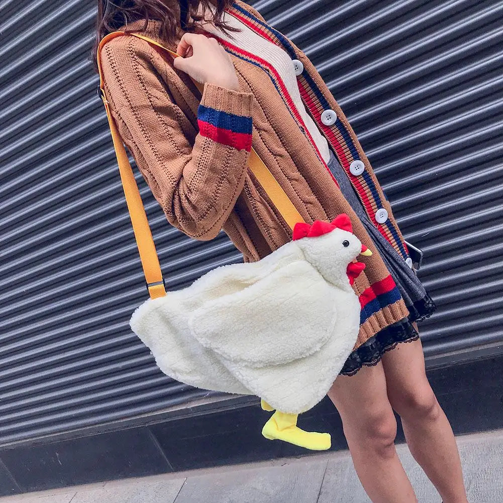 Women Chicken Mini Chain Bag Shoulder Crossbody Tote Handbag
