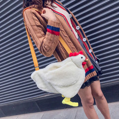 Women Chicken Mini Chain Bag Shoulder Crossbody Tote Handbag