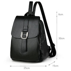 Women PU Leather Small Backpack School Shoulder Bag Pack Students Backpack