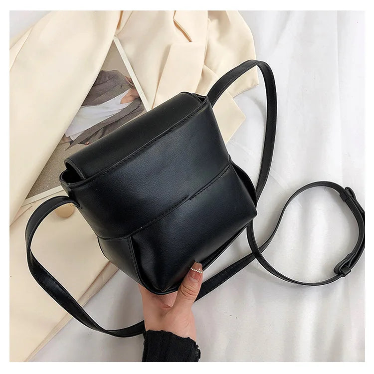 Soft Plush Lamb Wool Handbag Winter Crossbody Bag PU Bolsa