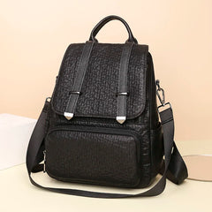 Large Capacity Leather Backpack Purse for Women Vintage Bag
