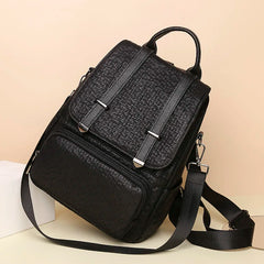 Large Capacity Leather Backpack Purse for Women Vintage Bag