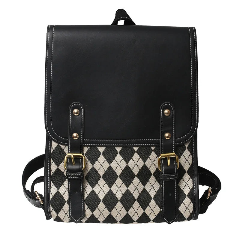 Women Large Capacity Backpack Purses High Leather Female Vintage Bag School Bags