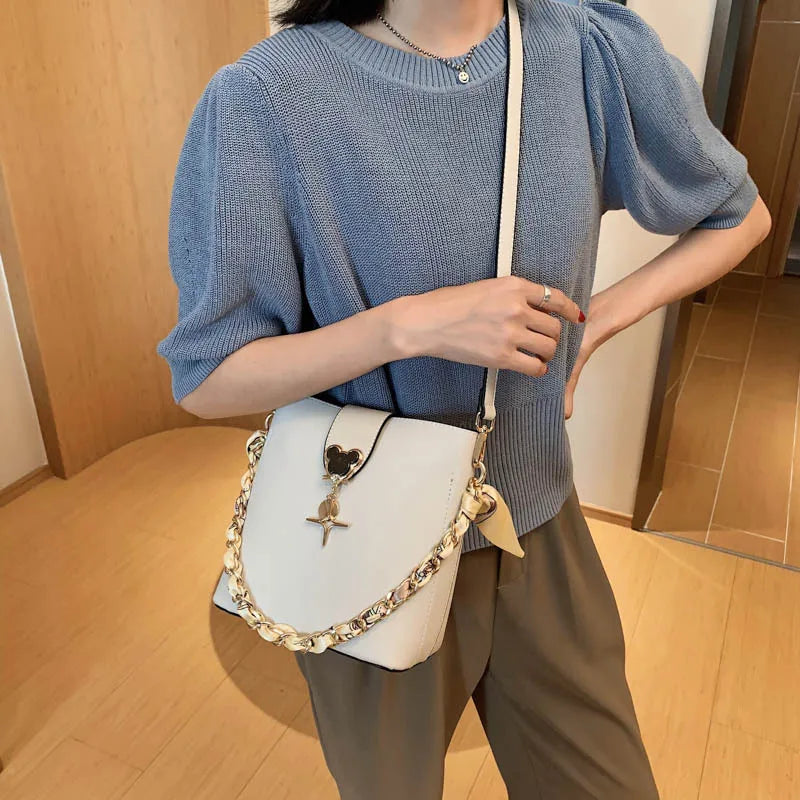 Large Capacity Bucket Crossbody Bag Mini Shoulder Bag