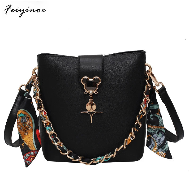 Large Capacity Bucket Crossbody Bag Mini Shoulder Bag