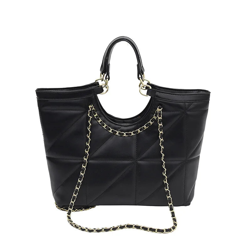 Women Chain Shoulder Bag Soft Pu Leather Handbag Crossbody Messenger Tote Bag